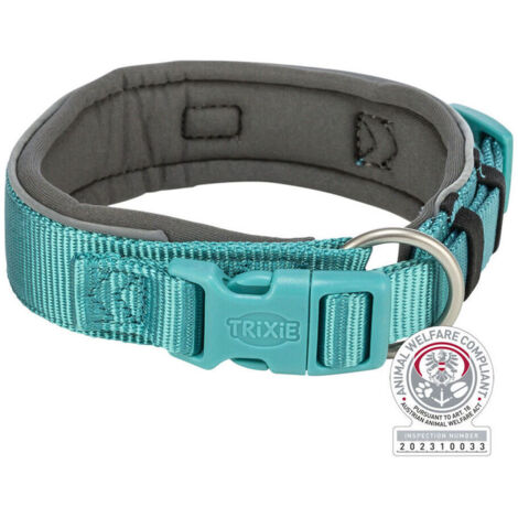 Collare per Cani Trixie Premium Grafite Azzurro Chiaro S/M 33-42 cm