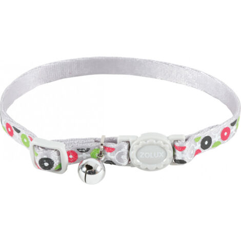 Collare per gatti ZOLUX - Grigio - Nylon - Regolabile - 520028GRI