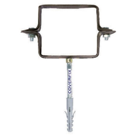 CAPALDO collare per pluviale testa di moro quadrato 80x80 mm grondaie pluviali tubi