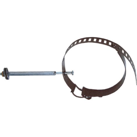 Collare per stufa regolabile - cm 8/14 - 25 pz - Colore: Bianco