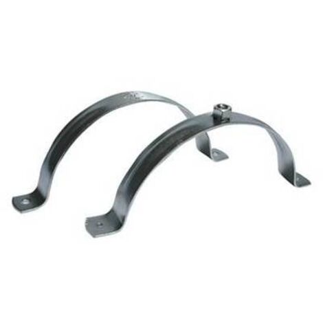 COLLARE PER TUBI PE & PVC IN ACCIAIO ZINCATO Diam. 200mm FISCH