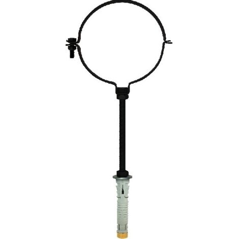 Collare per Tubi Stufe a Pellet - Colore Nero - Ø8 cm