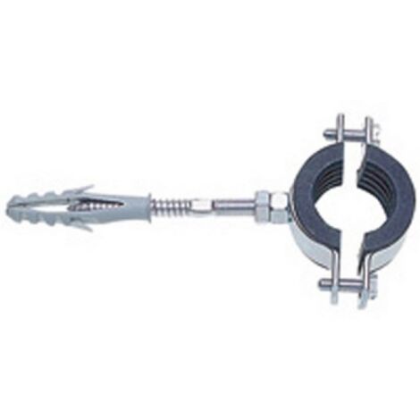 COLLARE PESANTE ZINCATO CON GUARNIZIONE ISOFONICA Diam. 1&quot 1/4  (mm 38-44)