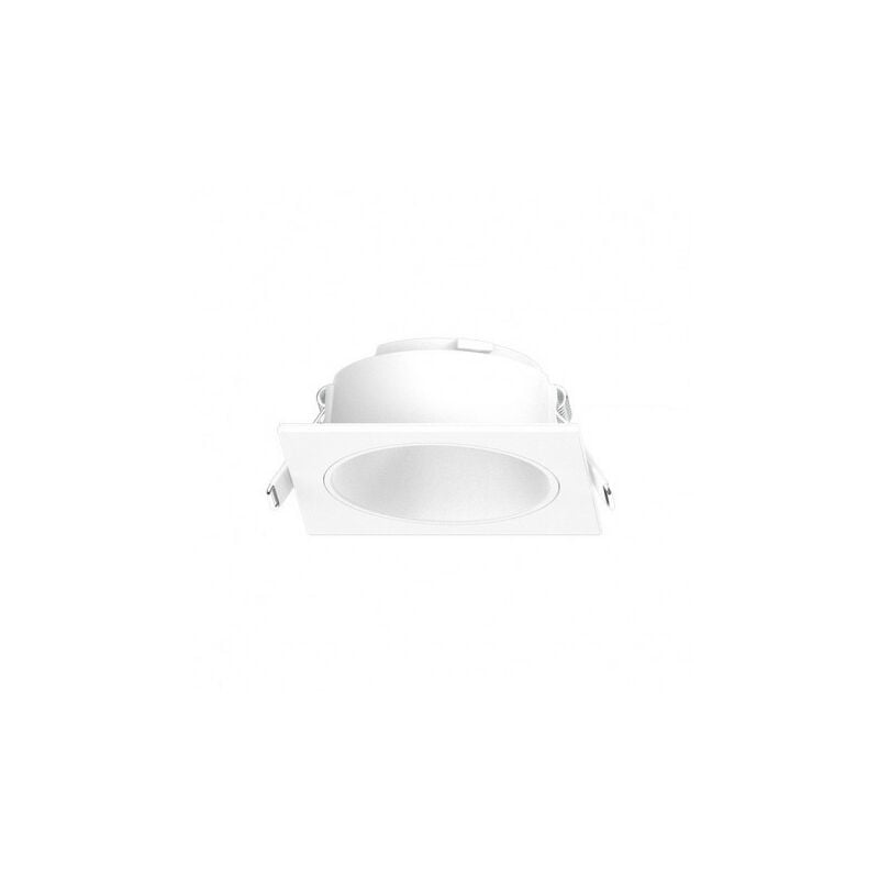 Image of Miidex Lighting - Ghiera quadrata/rotonda bianca/bianca bassa luminanza per faretto éclat ii