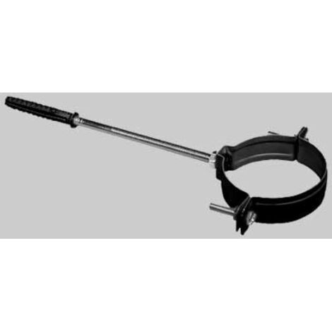 Collare reggitubo nero opaco - dm 80