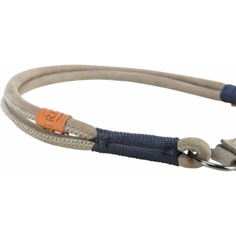 Collare semi-strangolatore TRIXIE BE NORDIC - Pelle - L-XL 55 cm - ø 10 mm - Grigio