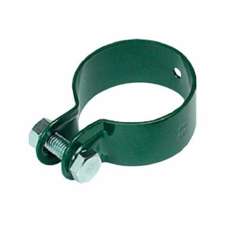 FERROBULLONI Collare Per Palo Tondo Plastificato Verde Diametro 48 Cf.6pz