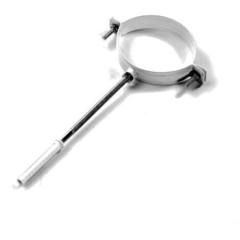 RACCORDERIE METALLICHE Collare verniciato bianco per tubo fumo d. 100 mm 353100000