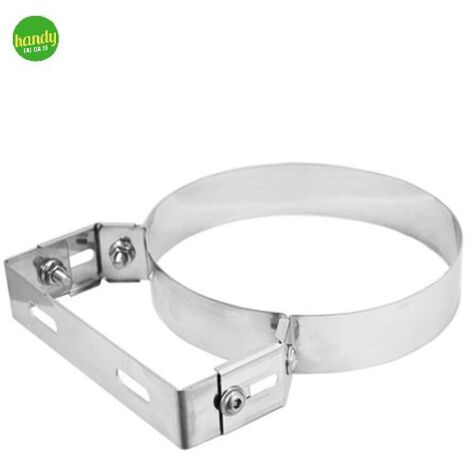 Collare Zinco Group Fascetta Murale Zincata Completa Di Fissaggio ø100 Mm