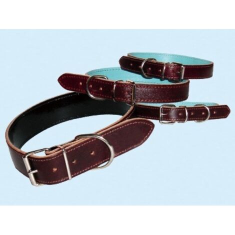 Collari in cuoio per cani - Misure mm. 18x450 Conf. 3 Pz
