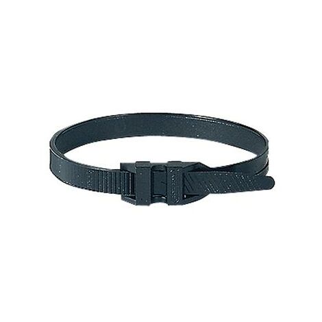 Collari neri lunghezza 357 mm, Diametro serraggio da 26 a 92 mm, Larghezza 9 mm, Protetti dai raggi ultra-violetti (U.V.), Dentatura esterna