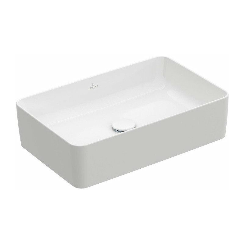 

Collaro, Lavabos sobre encimera, 560 x 360 mm, Rectangular, para grifo de pared o sobreelevado, sin plataforma de grifo, sin rebosadero, Stone White
