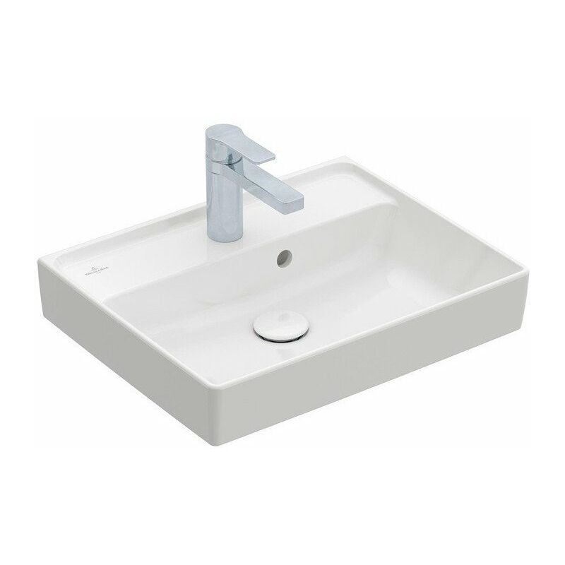 

Collaro, Lavamanos, 500 x 400 mm, Angular, Diseño registrado, Para grifería de un solo orificio, orificio para grifería perforado, sin rebosadero, Se
