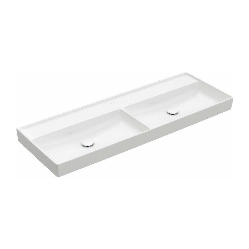 

Villeroy&boch - Collaro, Planos dobles, 1300 x 470 mm, Rectangular, Diseño registrado, para grifería mural, sin orificio para grifería, sin
