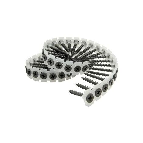 Collated Drywall Screws, Black, 3.5mm x 45mm Pack of 1000