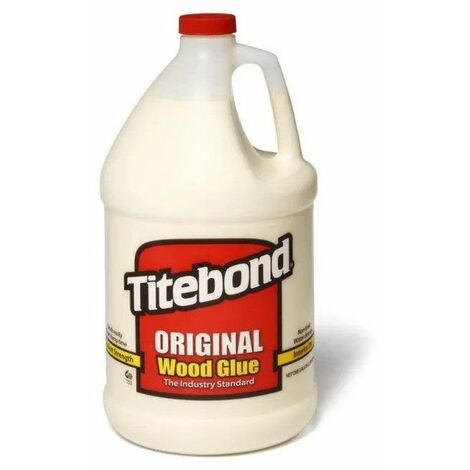 Colle à bois à prise rapide 3.785 L – Émulsion résine aliphatique – Soluble dans l'eau – Pour assemblage panneaux et MDF – Titebond
