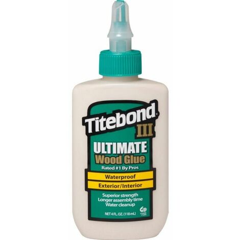 Colle à bois Pro ULTIMATE III 118 ml – Résistante à l'eau – Adhérence forte pour lutherie et menuiserie extérieure – Titebond