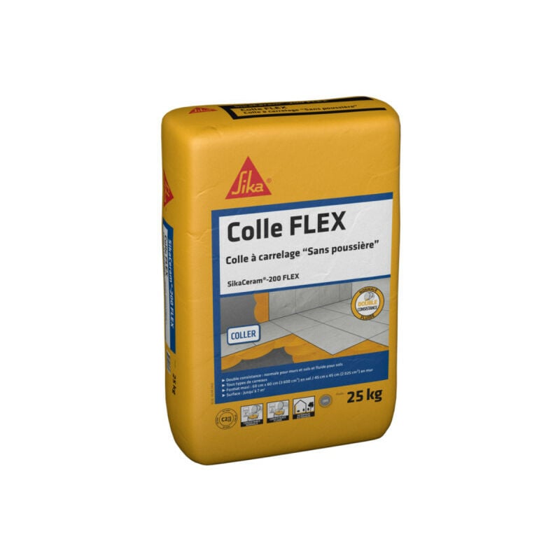 Sika - Colle à carrelage Ceram 200 Flex - Blanc - 25 kg