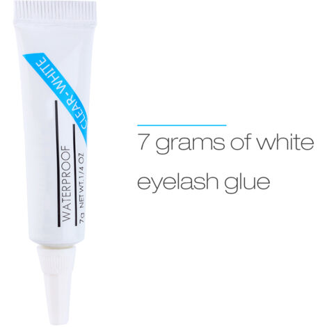 Colle à faux cils waterproof extra forte et transparente - Adhésif noir longue tenue pour bandes de cils
