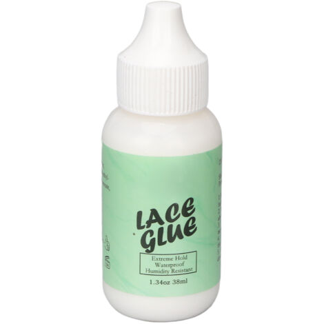 Colle à perruque transparente 38ml waterproof résistante à l'huile, sans latex, pour peaux grasses et sensibles