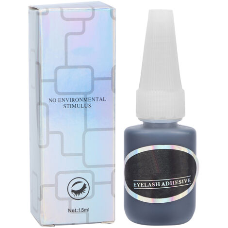 Colle à séchage rapide 15ml pour extensions de cils, sans irritation, adhésif parfait pour pose de faux cils.