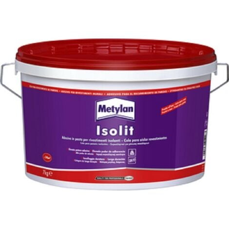 Colle adhésive Metylan isolit kg 7 acrylique henkel pour revêtements et isolation - Salon