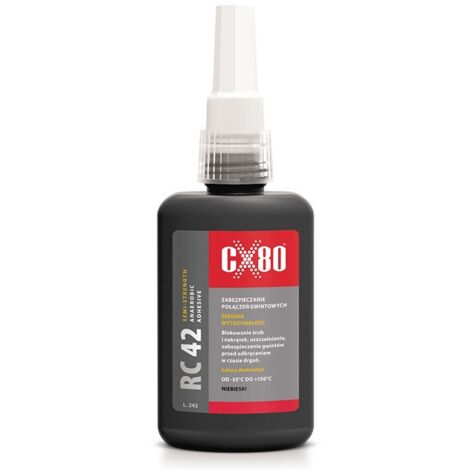 Colle anaérobie RC42 10 ml bleue, résistance moyenne, frein-filet - CX-038
