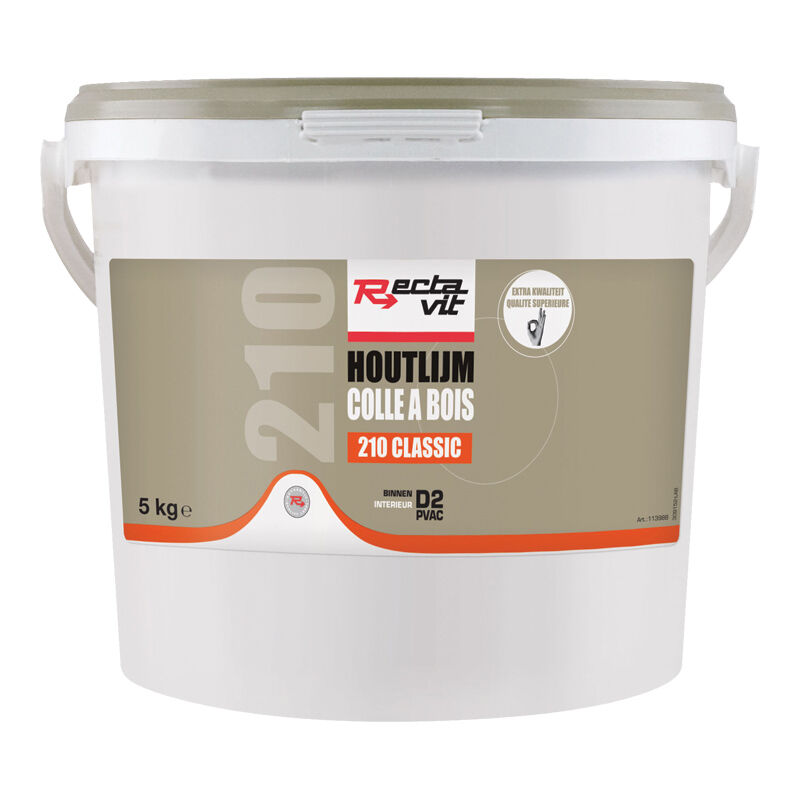 Colle blanche à bois - Contenance : 5 kg - RECTAVIT