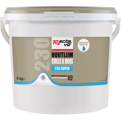 Colle blanche à bois milieu humide - Contenance : 5 kg - RECTAVIT
