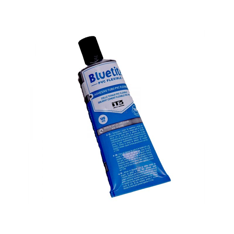 

Pegamento azul Tubo BLUETITE de 125 ml - PVC especial blando.