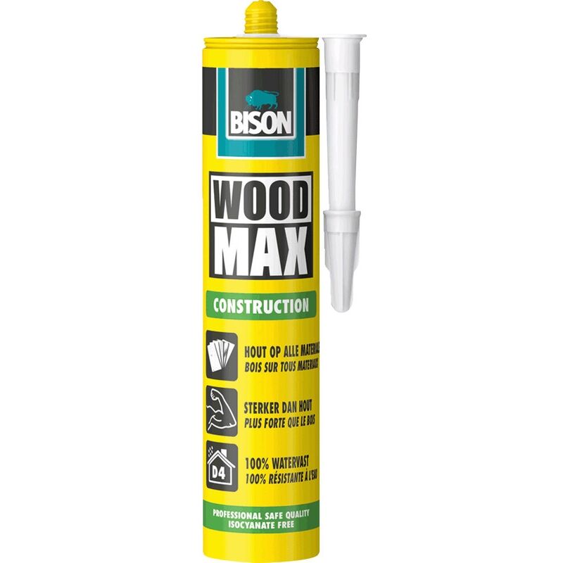 Bison - colle de montage bois wood max D4. 380G 6311171