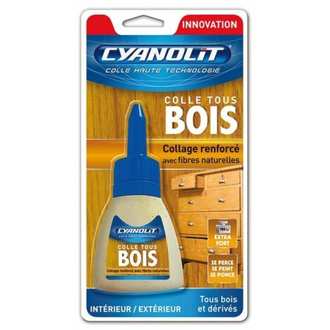 Colle Bois Onyx Cyanolit 50g Adhésion Ultra-rapide Et Puissante Pour Bois - Onyx