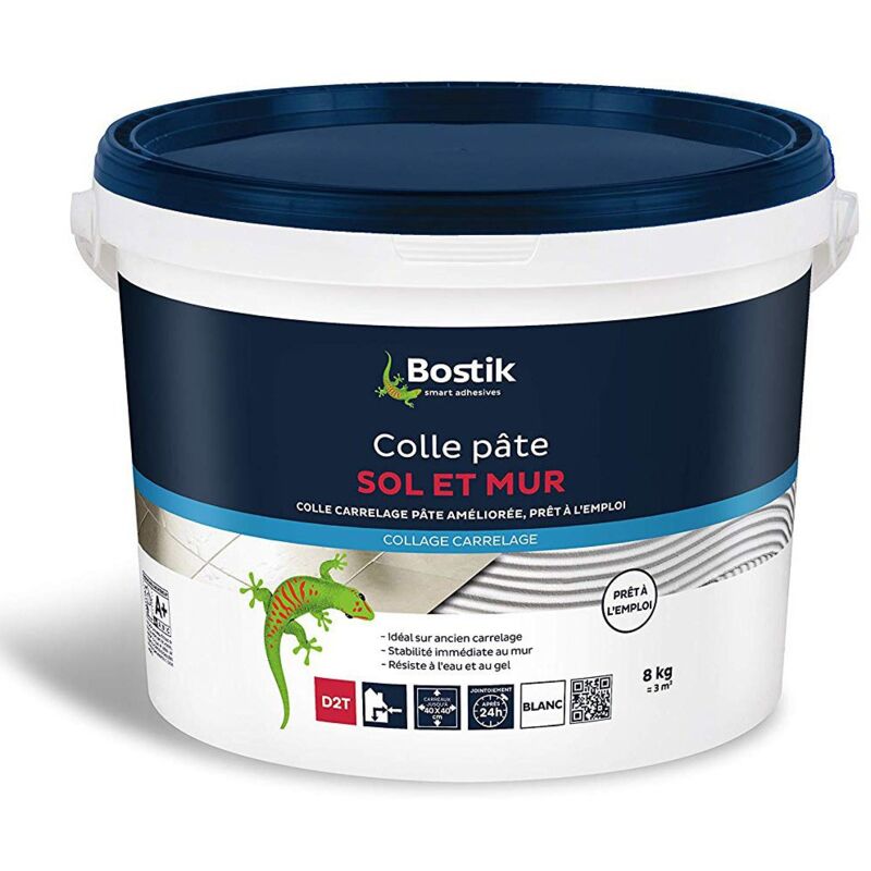 Bostik Colle carrelage sol et mur 8kg