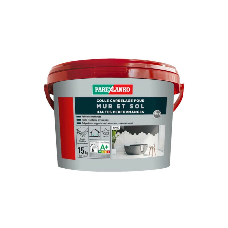 Colle carrelage pour mur et sol hautes performances Parexlanko 15 kg - 03370