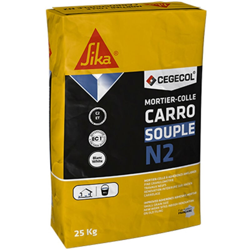 Arcane Industries - Colle carrelage C2 pour carreaux de toutes porosités et de grandes dimensions colle C2E - 25 kg Blanc