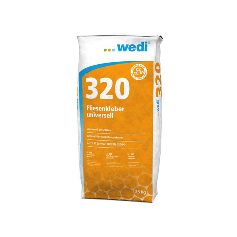Wedi - 320 colle universelle pour carreaux carrelage, sac 25kg