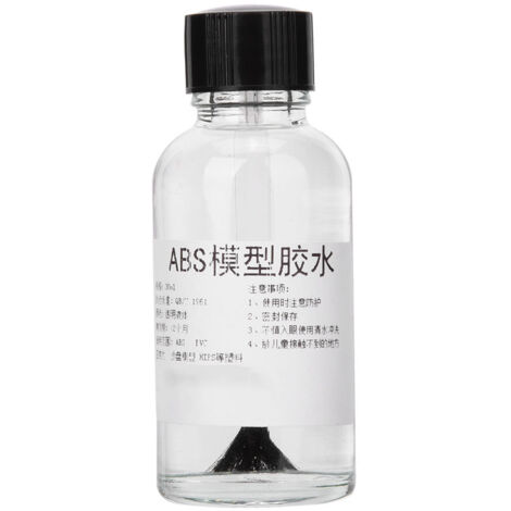 Colle Ciment Transparente 30mL pour Modèles ABS PVC Acrylique et Dioramas
