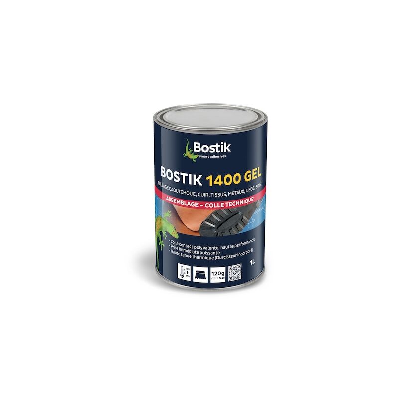 Bostik - Colle contact gel multi-usages 1400 - 1 l