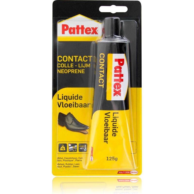 Loctite - pattex Colle Contact Néoprène Liquide Caoutchouc Plastique Cuir Bois 125ml