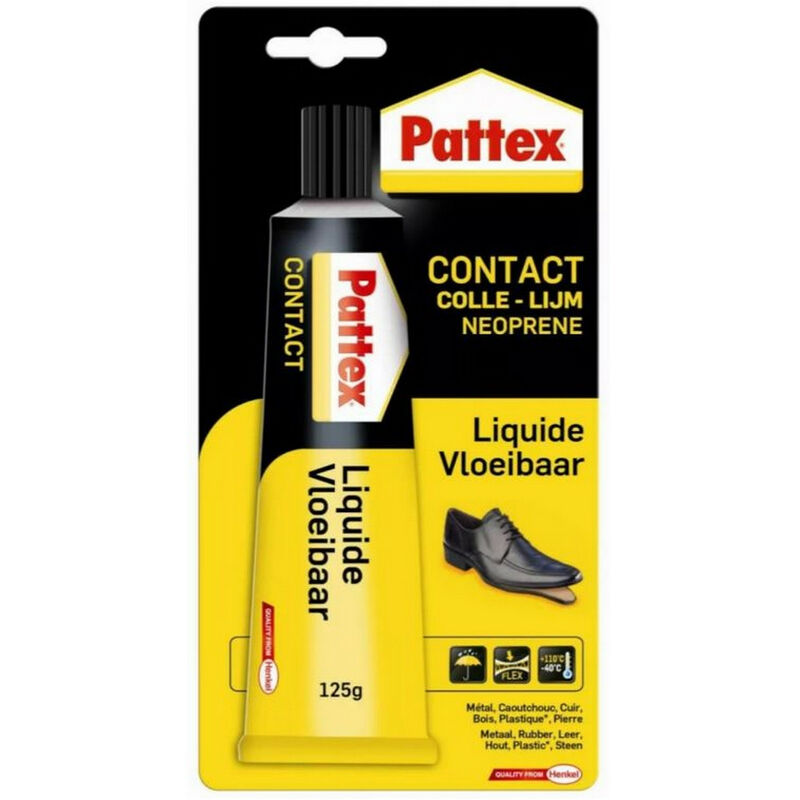 Colle contact Pattex neoprene liquide adhesif sur tous materiaux 125 grammes