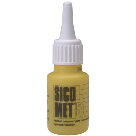 Colle contact pour matières plastiques SIC 50 contenance 20 g - SICOMET