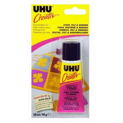 COLLE CREATIV UHU POUR TISSUS - TUBE DE 38ML 8050660