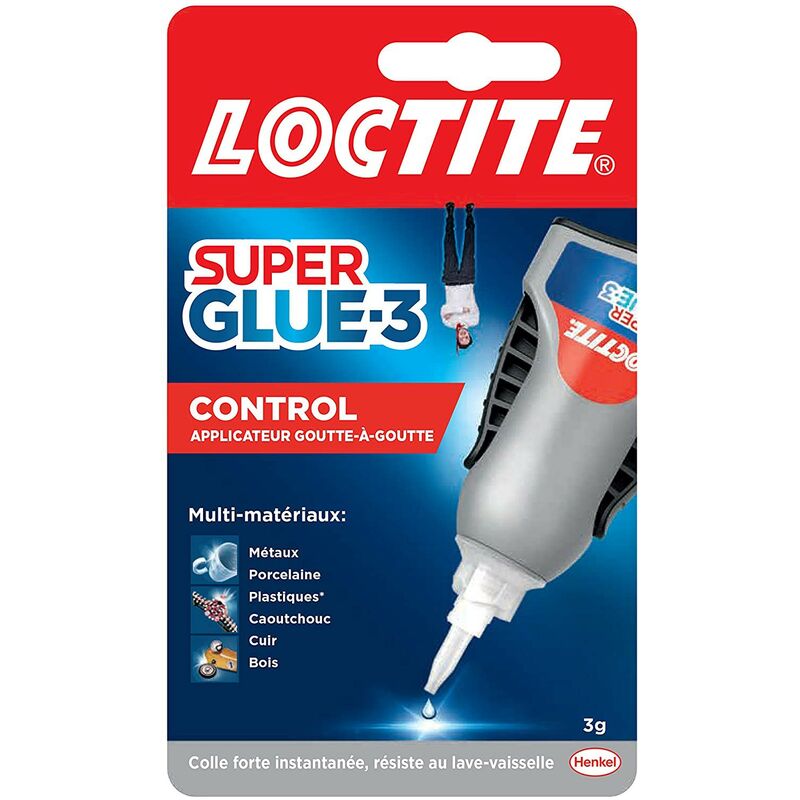 Loctite - Colle glue liquide Super glue 3 3 g