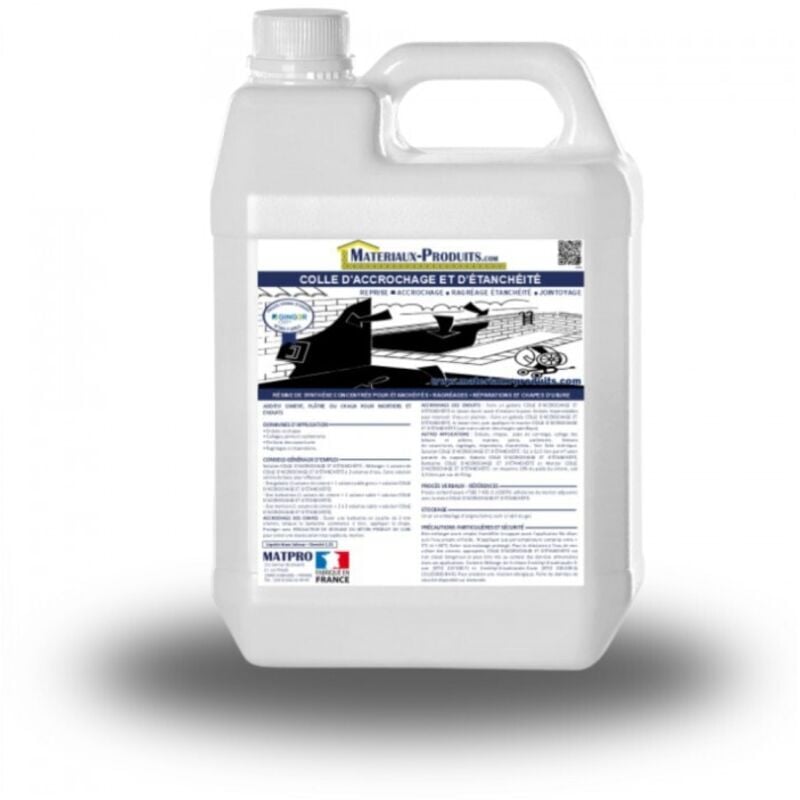 Matpro - Colle d'accrochage et d'étancheité - 2 l Blanc laiteux