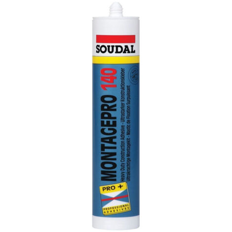 Colle d'assemblage Soudal Pro 140 blanche 400 g/310 ml