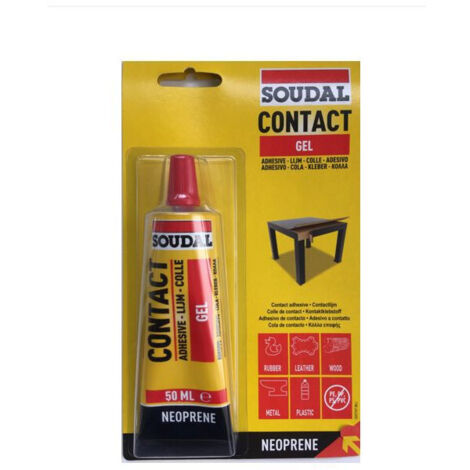 Colle de contact néoprène 46A Gel tube 50ml - Soudal