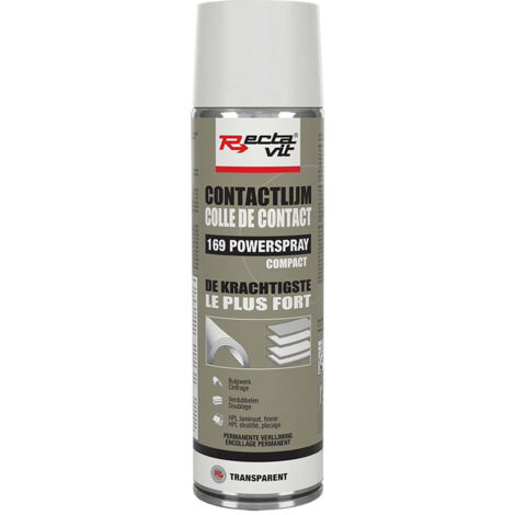 Colle de contact powerspray 169 compact - Contenance : 500 mL - Couleur : Transparent - RECTAVIT