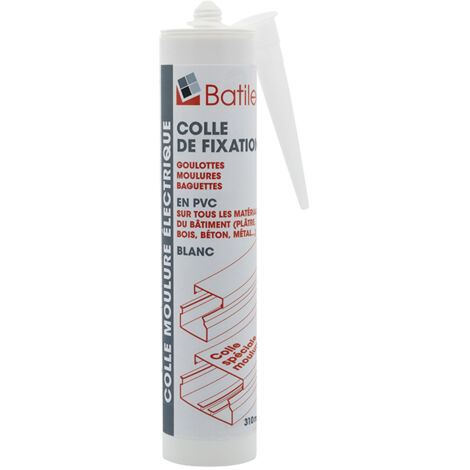 Onelec – Cartouche pistolet à colle 310 ml – Pour goulottes et moulures PVC – Adhérence forte sur plâtre, bois, béton et métal - ONE261028