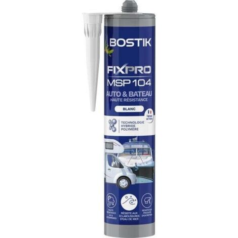 Colle De Fixation Msp 104 Pour Auto Et Bateau Blanc 290 Ml - Bostik
