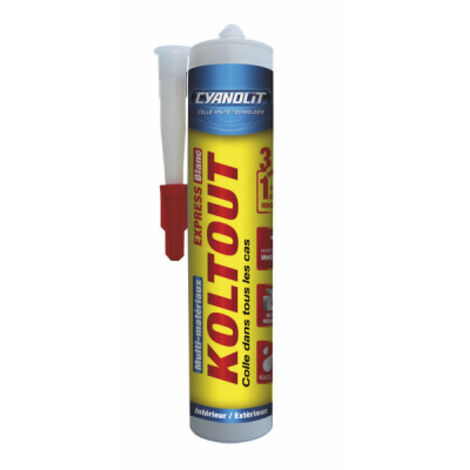 Colle de fixation polymère KOLTOUT EXPRESS blanc 290ml - AC MARCA IDEAL : 33300149